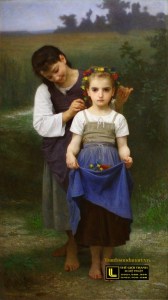 tranh-co-dien-Crown_of_Flowers_(William-Adolphe_Bouguereau,_1884)