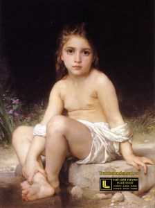 tranh-son-dau-co-dien-Bouguereau__Child_at_Bath_(1886)